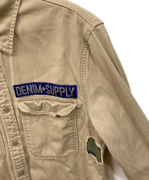 Denim & Supply Ralph Lauren（デニム＆サプライ ラルフローレン）DENIM & SUPPLY RALPH LAUREN (デニム＆サプライ ラルフローレン) ミリタリーシャツ ベージュ サイズ:SIZE Sの古着・服飾アイテム