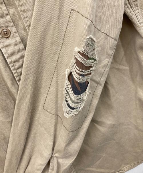 Denim & Supply Ralph Lauren（デニム＆サプライ ラルフローレン）DENIM & SUPPLY RALPH LAUREN (デニム＆サプライ ラルフローレン) ミリタリーシャツ ベージュ サイズ:SIZE Sの古着・服飾アイテム