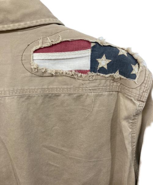 Denim & Supply Ralph Lauren（デニム＆サプライ ラルフローレン）DENIM & SUPPLY RALPH LAUREN (デニム＆サプライ ラルフローレン) ミリタリーシャツ ベージュ サイズ:SIZE Sの古着・服飾アイテム