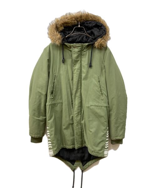 black scale（ブラックスケール）BLACK SCALE (ブラックスケール) モッズコート グリーン サイズ:	SIZE Lの古着・服飾アイテム