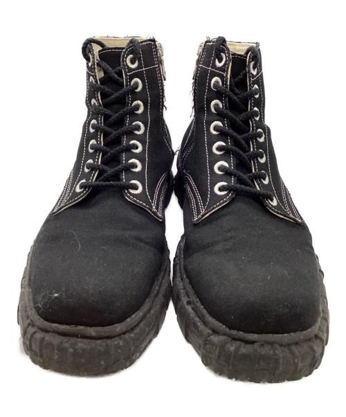Maison MIHARA YASUHIRO（メゾン ミハラ ヤスヒロ）Maison MIHARA YASUHIRO (メゾン ミハラ ヤスヒロ) GENERAL SCALE VT CANVAS Boots ブラック サイズ:43の古着・服飾アイテム