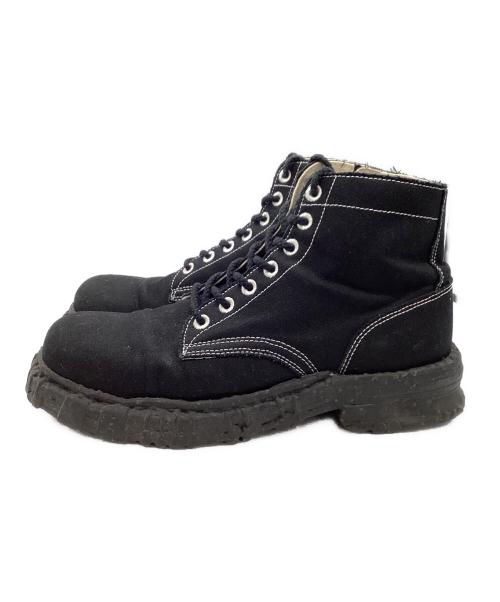 Maison MIHARA YASUHIRO（メゾン ミハラ ヤスヒロ）Maison MIHARA YASUHIRO (メゾン ミハラ ヤスヒロ) GENERAL SCALE VT CANVAS Boots ブラック サイズ:43の古着・服飾アイテム