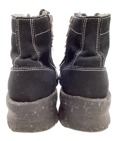 Maison MIHARA YASUHIRO（メゾン ミハラ ヤスヒロ）Maison MIHARA YASUHIRO (メゾン ミハラ ヤスヒロ) GENERAL SCALE VT CANVAS Boots ブラック サイズ:43の古着・服飾アイテム