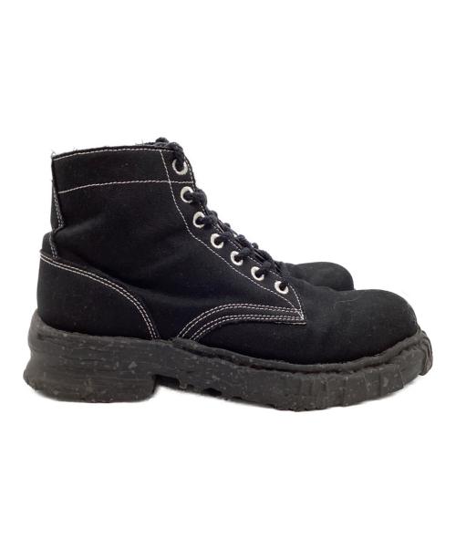 Maison MIHARA YASUHIRO（メゾン ミハラ ヤスヒロ）Maison MIHARA YASUHIRO (メゾン ミハラ ヤスヒロ) GENERAL SCALE VT CANVAS Boots ブラック サイズ:43の古着・服飾アイテム