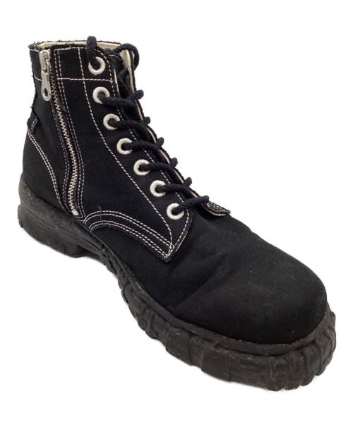 Maison MIHARA YASUHIRO（メゾン ミハラ ヤスヒロ）Maison MIHARA YASUHIRO (メゾン ミハラ ヤスヒロ) GENERAL SCALE VT CANVAS Boots ブラック サイズ:43の古着・服飾アイテム