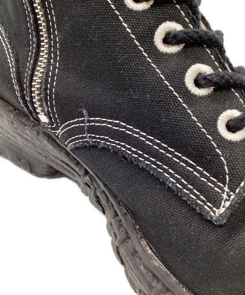 Maison MIHARA YASUHIRO（メゾン ミハラ ヤスヒロ）Maison MIHARA YASUHIRO (メゾン ミハラ ヤスヒロ) GENERAL SCALE VT CANVAS Boots ブラック サイズ:43の古着・服飾アイテム