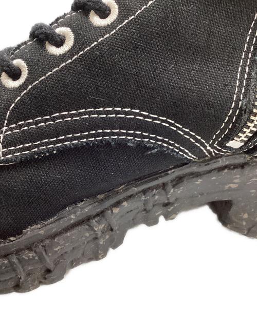 Maison MIHARA YASUHIRO（メゾン ミハラ ヤスヒロ）Maison MIHARA YASUHIRO (メゾン ミハラ ヤスヒロ) GENERAL SCALE VT CANVAS Boots ブラック サイズ:43の古着・服飾アイテム