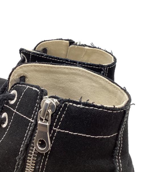 Maison MIHARA YASUHIRO（メゾン ミハラ ヤスヒロ）Maison MIHARA YASUHIRO (メゾン ミハラ ヤスヒロ) GENERAL SCALE VT CANVAS Boots ブラック サイズ:43の古着・服飾アイテム