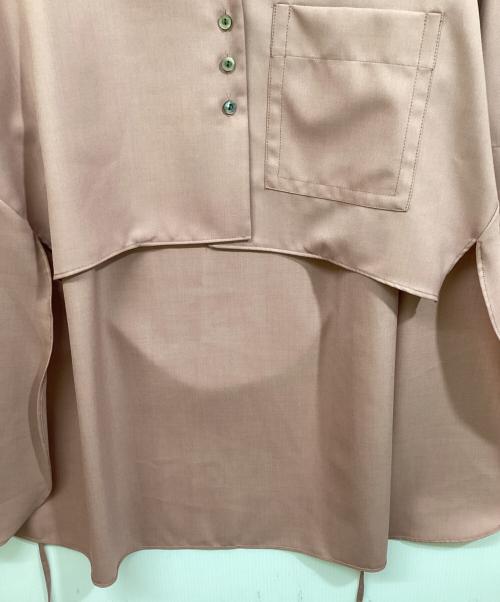 STUDIOUS（ステュディオス）STUDIOUS (ステュディオス) Open Collar Shirt ピンク サイズ:SIZE Freeの古着・服飾アイテム