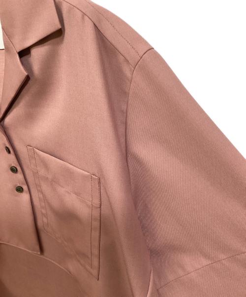 STUDIOUS（ステュディオス）STUDIOUS (ステュディオス) Open Collar Shirt ピンク サイズ:SIZE Freeの古着・服飾アイテム
