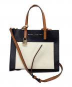 MARC JACOBSマークジェイコブス）の古着「GRIND COLORBLOCK MINI TOTE BAG」｜ブラウン