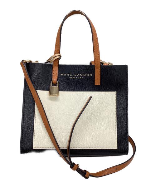 MARC JACOBS（マークジェイコブス）MARC JACOBS (マークジェイコブス) GRIND COLORBLOCK MINI TOTE BAG ブラウンの古着・服飾アイテム