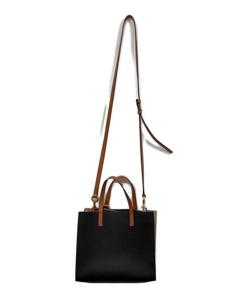 MARC JACOBS（マークジェイコブス）MARC JACOBS (マークジェイコブス) GRIND COLORBLOCK MINI TOTE BAG ブラウンの古着・服飾アイテム