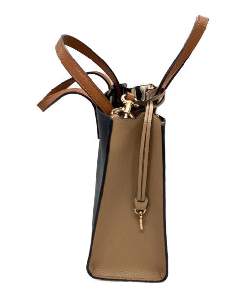 MARC JACOBS（マークジェイコブス）MARC JACOBS (マークジェイコブス) GRIND COLORBLOCK MINI TOTE BAG ブラウンの古着・服飾アイテム