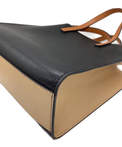 MARC JACOBS（マークジェイコブス）MARC JACOBS (マークジェイコブス) GRIND COLORBLOCK MINI TOTE BAG ブラウンの古着・服飾アイテム