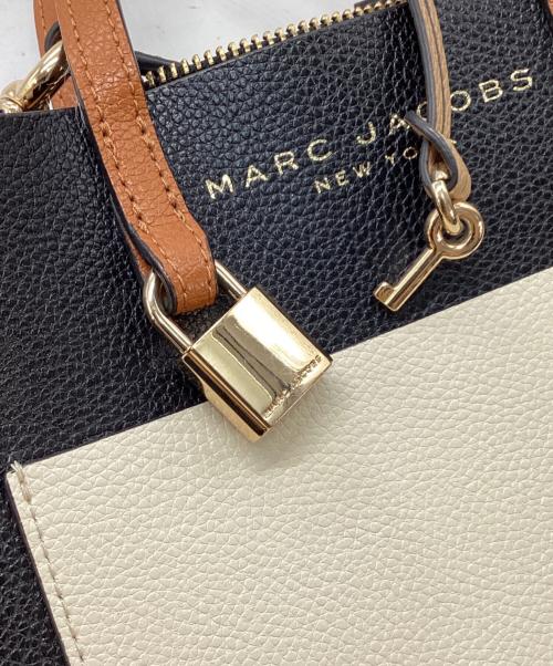MARC JACOBS（マークジェイコブス）MARC JACOBS (マークジェイコブス) GRIND COLORBLOCK MINI TOTE BAG ブラウンの古着・服飾アイテム