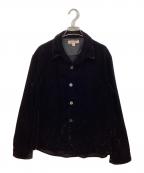 masuエムエーエスユー）の古着「VELVET SHIRT」｜ブラック