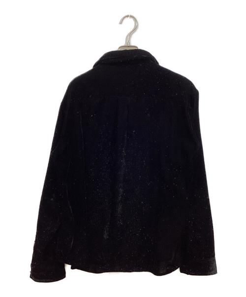 masu（エムエーエスユー）masu (エムエーエスユー) VELVET SHIRT ブラック サイズ:SIZE 46の古着・服飾アイテム