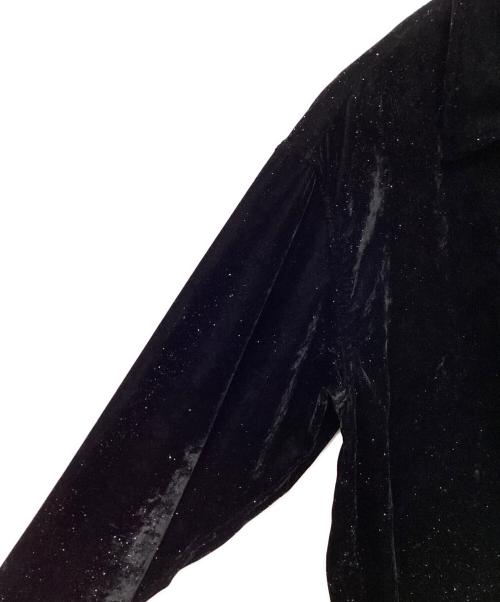 masu（エムエーエスユー）masu (エムエーエスユー) VELVET SHIRT ブラック サイズ:SIZE 46の古着・服飾アイテム