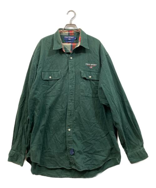 POLO SPORT（ポロスポーツ）POLO SPORT (ポロスポーツ) 長袖シャツ グリーン サイズ:XLの古着・服飾アイテム