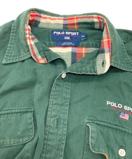POLO SPORT（ポロスポーツ）POLO SPORT (ポロスポーツ) 長袖シャツ グリーン サイズ:XLの古着・服飾アイテム