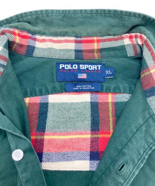POLO SPORT（ポロスポーツ）POLO SPORT (ポロスポーツ) 長袖シャツ グリーン サイズ:XLの古着・服飾アイテム