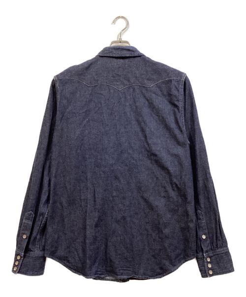 RRL（ダブルアールエル）RRL (ダブルアールエル) デニムウエスタンシャツ インディゴ サイズ:Lの古着・服飾アイテム