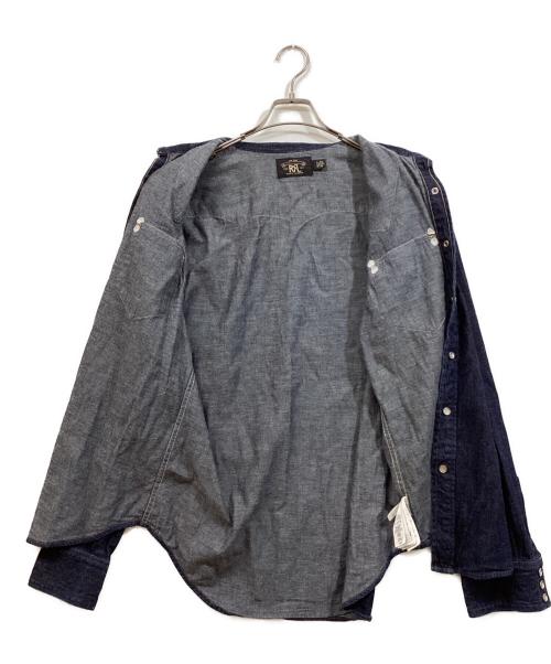 RRL（ダブルアールエル）RRL (ダブルアールエル) デニムウエスタンシャツ インディゴ サイズ:Lの古着・服飾アイテム