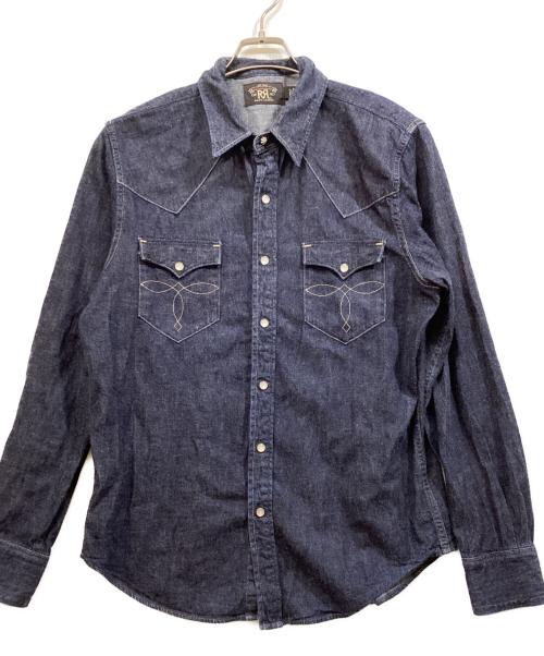 RRL（ダブルアールエル）RRL (ダブルアールエル) デニムウエスタンシャツ インディゴ サイズ:Lの古着・服飾アイテム