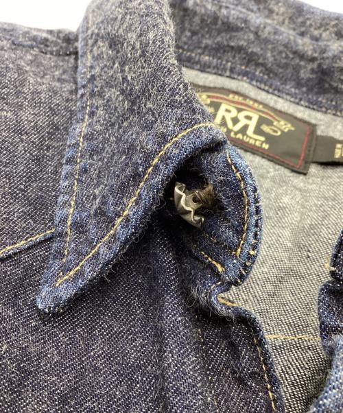 RRL（ダブルアールエル）RRL (ダブルアールエル) デニムウエスタンシャツ インディゴ サイズ:Lの古着・服飾アイテム