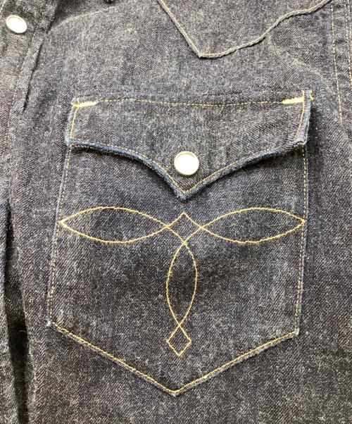 RRL（ダブルアールエル）RRL (ダブルアールエル) デニムウエスタンシャツ インディゴ サイズ:Lの古着・服飾アイテム