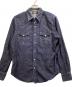 中古・古着 RRL (ダブルアールエル) デニムウエスタンシャツ インディゴ サイズ:L：18000円