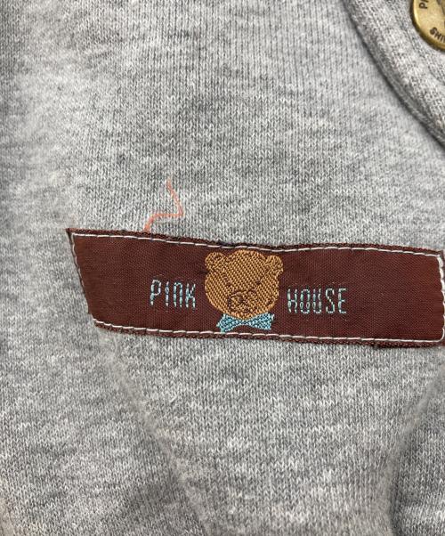 PINK HOUSE（ピンクハウス）PINK HOUSE (ピンクハウス) ジップパーカー グレー サイズ:Mの古着・服飾アイテム