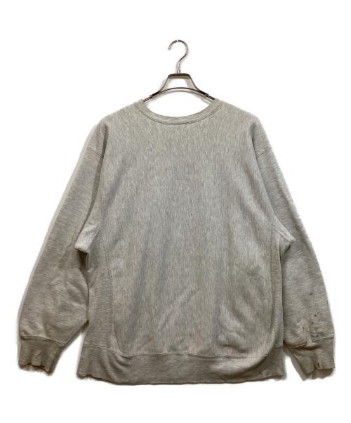 Champion REVERSE WEAVE（チャンピオン リバース ウィーブ）Champion REVERSE WEAVE (チャンピオン リバース ウィーブ) カレッジロゴプリントスウェット グレー サイズ:XXLの古着・服飾アイテム