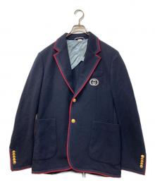 GUCCI（グッチ）の古着「GGエンブレム テーラードジャケット」｜ネイビー