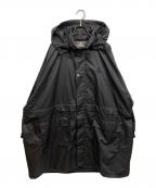 Vivienne Westwood manヴィヴィアン ウェストウッド マン）の古着「"UNIVERSITY OF PEACE" ロングフーディー コート」｜ブラック