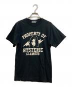 Hysteric Glamourヒステリックグラマー）の古着「プリントTシャツ」｜ブラック