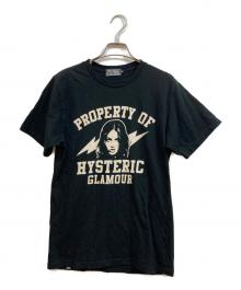 Hysteric Glamour（ヒステリックグラマー）の古着「プリントTシャツ」｜ブラック