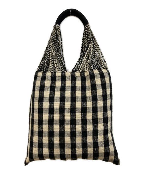 MARNI（マルニ）MARNI (マルニ) MARKET HAMMOCK BAG ホワイト×ブラックの古着・服飾アイテム