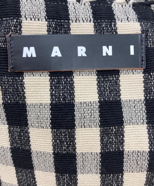 MARNI（マルニ）MARNI (マルニ) MARKET HAMMOCK BAG ホワイト×ブラックの古着・服飾アイテム