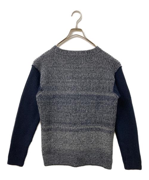 MARNI（マルニ）MARNI (マルニ) ニットカーディガン グレー×ネイビー サイズ:46の古着・服飾アイテム
