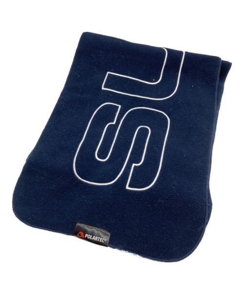 SUPREME（シュプリーム）Supreme (シュプリーム) polartec logo scarf ネイビーの古着・服飾アイテム