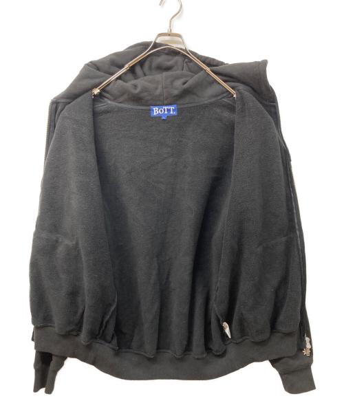 BoTT（ボット）BoTT (ボット) Wolf Zip Hoodie ブラック×ブルー サイズ:SIZE Lの古着・服飾アイテム