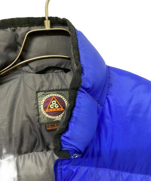 NIKE ACG（ナイキエーシージー）NIKE ACG (ナイキエーシージー) ダウンジャケット ブルー サイズ:	SIZE Lの古着・服飾アイテム