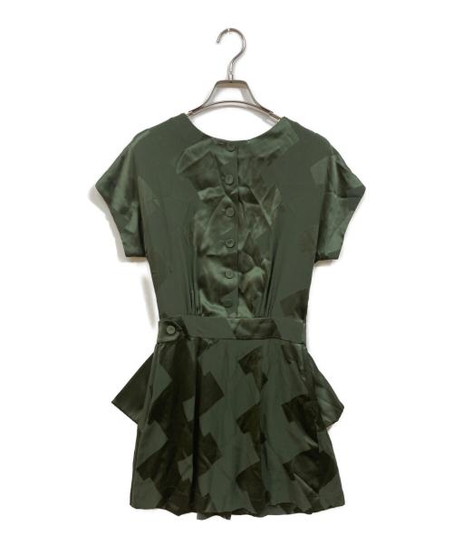 BALENCIAGA SILK（バレンシアガ シルク）BALENCIAGA SILK (バレンシアガ シルク) シルクワンピース グリーン サイズ:	SIZE 36の古着・服飾アイテム
