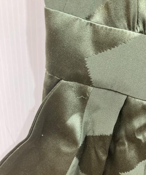 BALENCIAGA SILK（バレンシアガ シルク）BALENCIAGA SILK (バレンシアガ シルク) シルクワンピース グリーン サイズ:	SIZE 36の古着・服飾アイテム