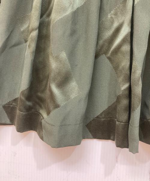 BALENCIAGA SILK（バレンシアガ シルク）BALENCIAGA SILK (バレンシアガ シルク) シルクワンピース グリーン サイズ:	SIZE 36の古着・服飾アイテム