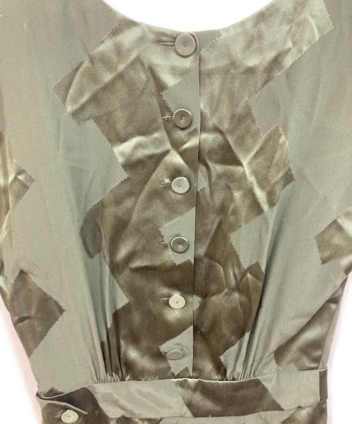 BALENCIAGA SILK（バレンシアガ シルク）BALENCIAGA SILK (バレンシアガ シルク) シルクワンピース グリーン サイズ:	SIZE 36の古着・服飾アイテム