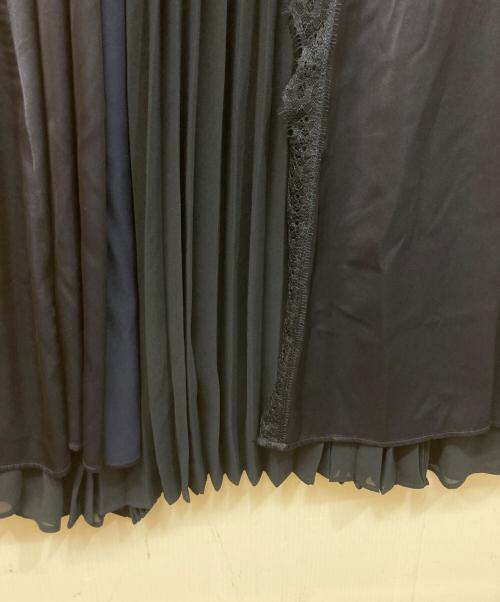 FRAY ID（フレイ アイディー）FRAY ID (フレイ アイディー) ミリタリーコンビプリーツワンピース ネイビー サイズ:SIZE 0の古着・服飾アイテム