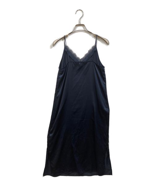 FRAY ID（フレイ アイディー）FRAY ID (フレイ アイディー) ミリタリーコンビプリーツワンピース ネイビー サイズ:SIZE 0の古着・服飾アイテム